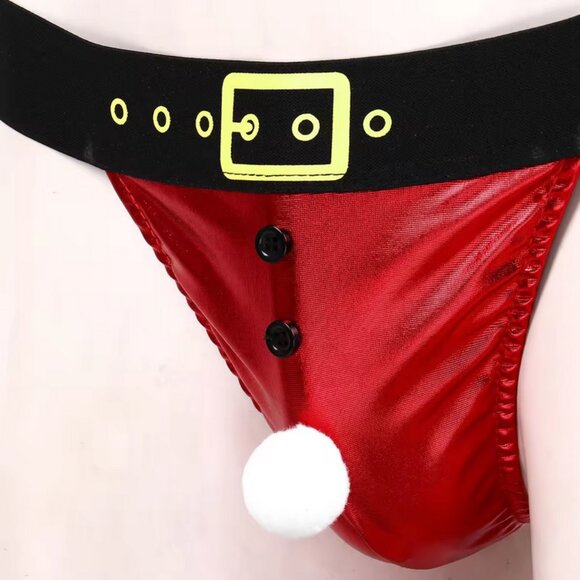 3/$15 Men's Christmas Thong Costume Cosplay Gift Large NWT - Picture 4 of 11